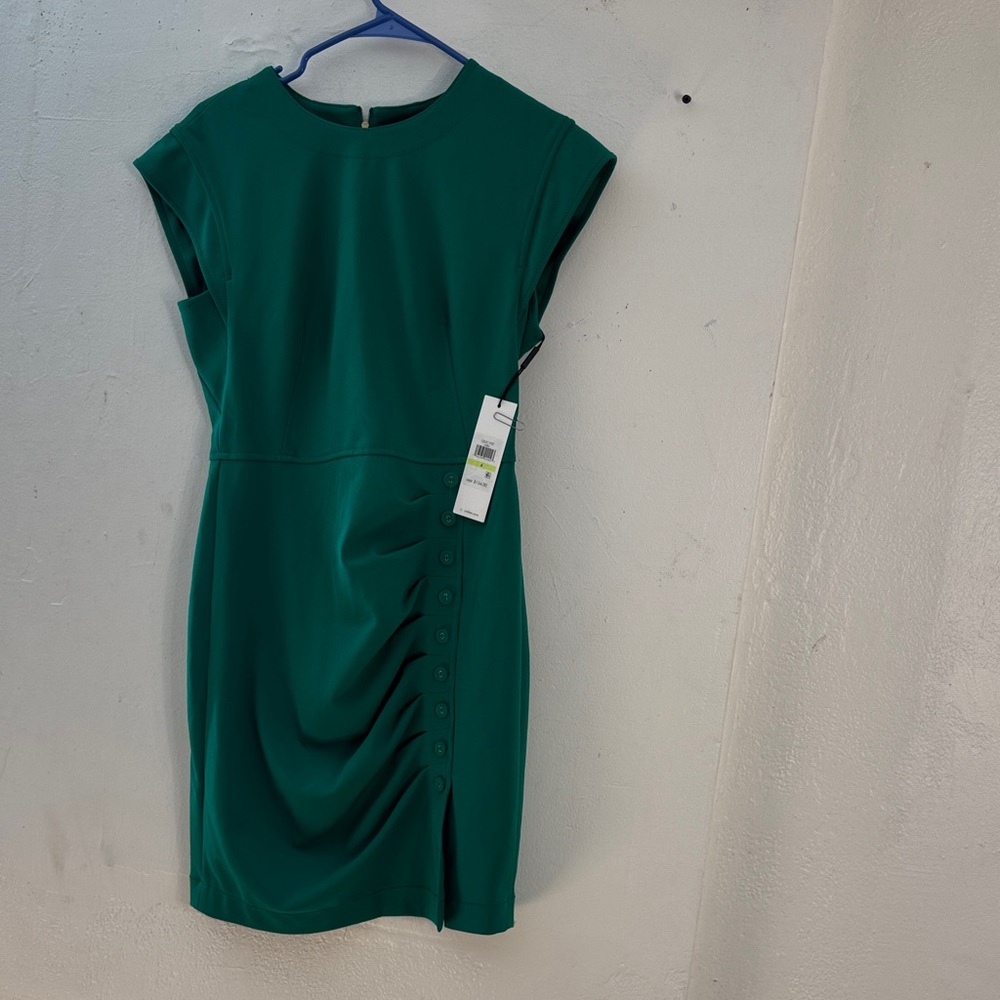 Calvin Klein green Dress size 4 pre-owned - Picture 6 of 16